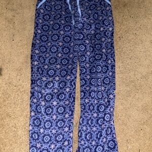 AME Sleepwear Blue Patterned Pajama Pants